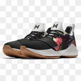 Nikeid Pg 1 Floral Print - Paul George Shoe Ps4, HD Png Download - floral print png