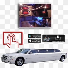 Chrysler 300c App Aplicacion - Limousine, HD Png Download - chrysler png