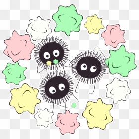 Soot Sprites And No Face From Spirited Away Look At - Spirited Away Icon Png, Transparent Png - soot sprite png