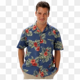 Unisex Tropical Print Campshirt - Camp Shirt, HD Png Download - floral print png