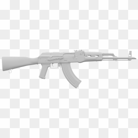 Based On Tim Bergholtz Tutorial - Ak 47 Tactical, HD Png Download - 3d model png