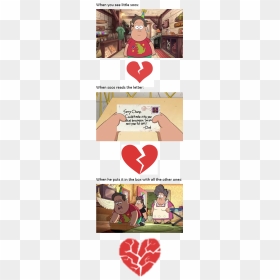 Sad Gravity Falls Meme, HD Png Download - corazon roto png