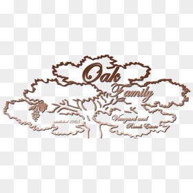 Oak Family Vineyard & Ranch Estate Logo - Calligraphy, HD Png Download - ranch png