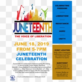 Juneteenth Celebration Flyer 2019 - Feet Hurt From Kicking So, HD Png Download - celebrating png