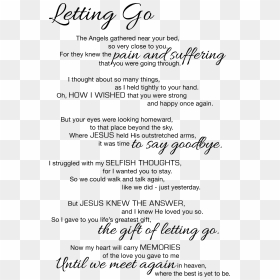 Sorry I Love You Mom Poems Png - Gift Of Letting Go, Transparent Png - doug png