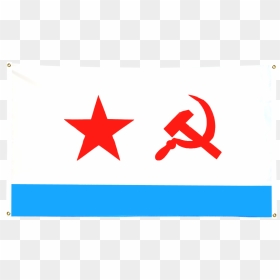 Ussr Soviet Navy Flag For Balcony - Flag, HD Png Download - ussr flag png