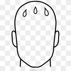 Nervous Coloring Page - Line Art, HD Png Download - nervous png