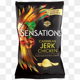 Walkers Has Launched A New Sensations Flavour - Sensations Chicken And Thyme, HD Png Download - jerk chicken png