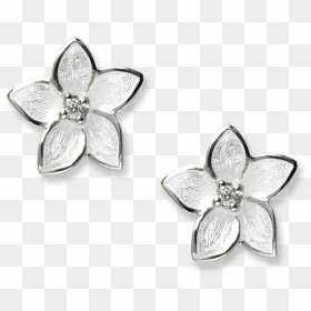 White Flower Earing Png, Transparent Png - stud png