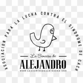 Logo En Blanco Y Negro De La Sonrisa De Alejandro - Line Art, HD Png Download - sonrisa png