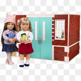 Exterior View Of School Playset - Generation Doll School House, HD Png Download - school house png