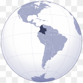 Where Is Colombia Located Large Map - Latin American Parliament, HD Png Download - colombia map png