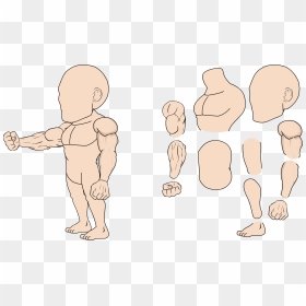 2d Character 3 4 View, HD Png Download - 2d character png