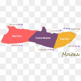Molokai Hawaii Map, HD Png Download - hawaii map png