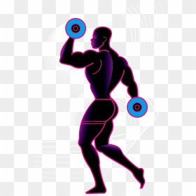 Transparent Weightlifting Clipart - Male Weight Lifting Silhouette, HD Png Download - weight lifting png