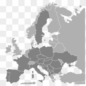 Map Of Europe Blue, HD Png Download - colombia map png