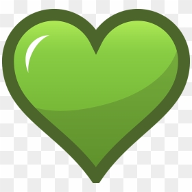 Green Heart Icon Free, HD Png Download - favorite png