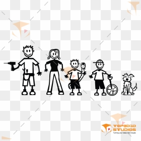 Vector My Stick Figure Family, HD Png Download - 2d character png