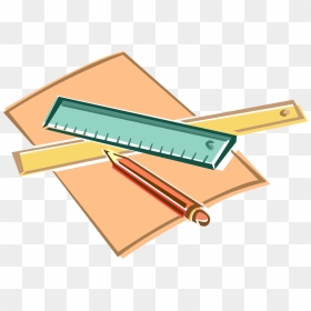 Paper Vector Png - Ruler And Pencil Clipart, Transparent Png - paper vector png