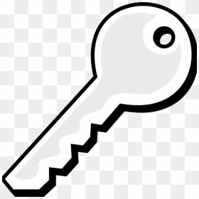 Free Key Clipart White Key Clip Art At Clker Vector - Key Clipart Png, Transparent Png - key vector png