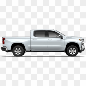 Summit White Gaz Side Lt View, 2019 Chevrolet Silverado - 2020 Silverado 1500 Dimensions, HD Png Download - silverado png
