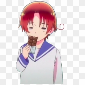 “transparent Sad Italy Eating Some Chocolate ” - Hetalia Italy Transparent, HD Png Download - murica png