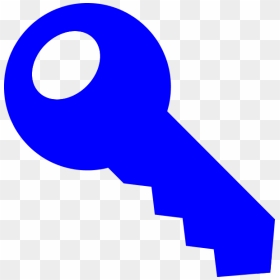 Colors Clipart Key - Blue Key Clip Art, HD Png Download - key vector png