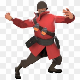 Tf2 Soldier Png - Tf2 Soldier A Pose, Transparent Png - bo2 soldier png