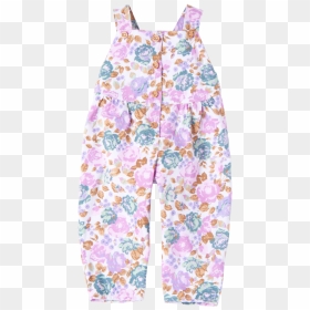 Floral Print Corduroy Dungaree - Skirt, HD Png Download - floral print png