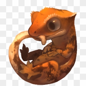 Cute Crested Gecko Art, HD Png Download - stardust dragon png