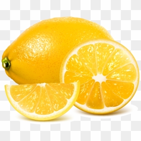 Transparent Lemon Juice Clipart - Lemon Realistic Clipart, HD Png Download - lemon wedge png