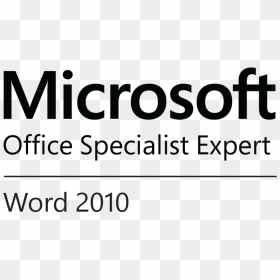 Microsoft Certified Word Expert Logo , Png Download - Microsoft Office Specialist Mos Master 2016, Transparent Png - microsoft word logo png