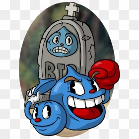 Cuphead Bosses Goopy Le Grande, HD Png Download - ooze png