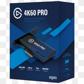 Elgato Game Capture Card 4k60 Pro - Elgato Game Capture 4k60 Pro Mk 2 4k60 Hdr10 Capture, HD Png Download - elgato logo png