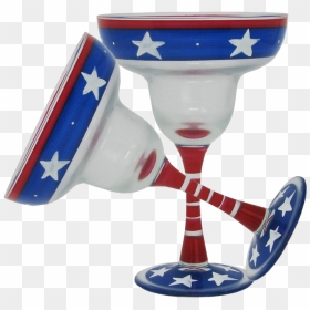 Stars/stripes Margarita Glass Patriotic Collection - Margarita, HD Png Download - stars and stripes png