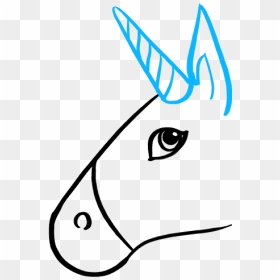 How To Draw Unicorn Emoji - Easy How To Draw A Unicorn Emoji, HD Png Download - teardrop emoji png