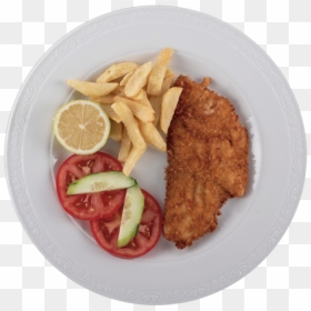 Escalope Con Papas Fritas - Fish And Chips, HD Png Download - papas fritas png