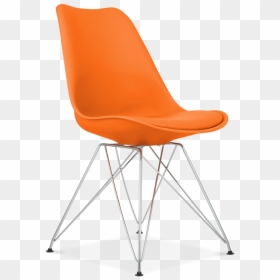 Thumb Image - Orange Eiffel Eames Chair, HD Png Download - silla png