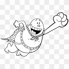 Flying Captain Underpants - Dibujos Para Colorear Del Capitan Calzoncillos, HD Png Download - captain underpants png