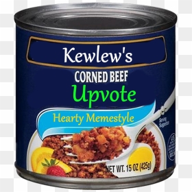 High Quality Kewlews Corned Beef Upvote Blank Meme - Corn Beef Hash In A Can, HD Png Download - upvote png