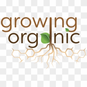Growing Organic Logo - Graphic Design, HD Png Download - organic logo png