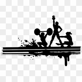 Transparent Fitness Silhouette, HD Png Download - weight lifting png