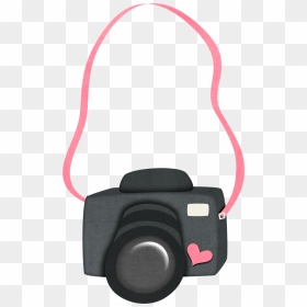 Girly Clipart Camera - Camera Strap Clipart, HD Png Download - camara fotografica png