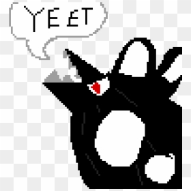 My Best Drawing Of A Black And White Wolf Howling Yeet - Black On White Wolf Drawing, HD Png Download - yeet png