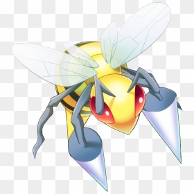 Shiny Beedrill Pokédex - Beedrill Png, Transparent Png - beedrill png