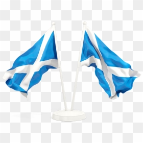 Two Waving Flags - New Zealand And Uk, HD Png Download - scottish flag png