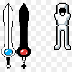 Light Armor & Sword Chaos Sword - Kawaii Potato Pixel Art, HD Png Download - minecraft story mode png