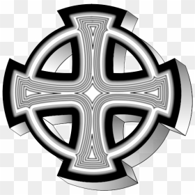 Vector Image Gray Celtic Cross - Celtic Cross, HD Png Download - cruz vector png