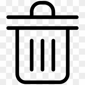 Trash Can - Trash Can Icon White Png, Transparent Png - trash can.png