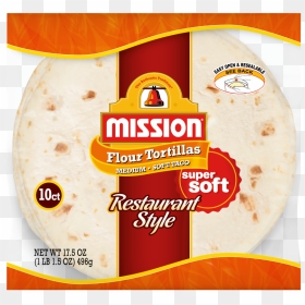 Mission Flour Tortillas , Png Download - Mission Soft Taco Flour Tortillas, Transparent Png - tortillas png